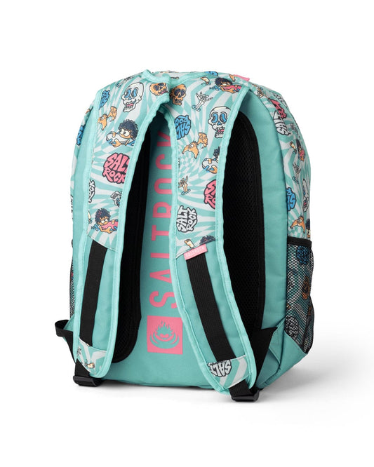 Lush Waves Backpack in Blue