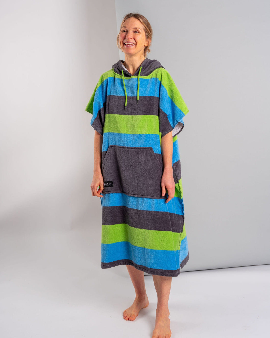 Striped - Changing Towel - Blue/Green