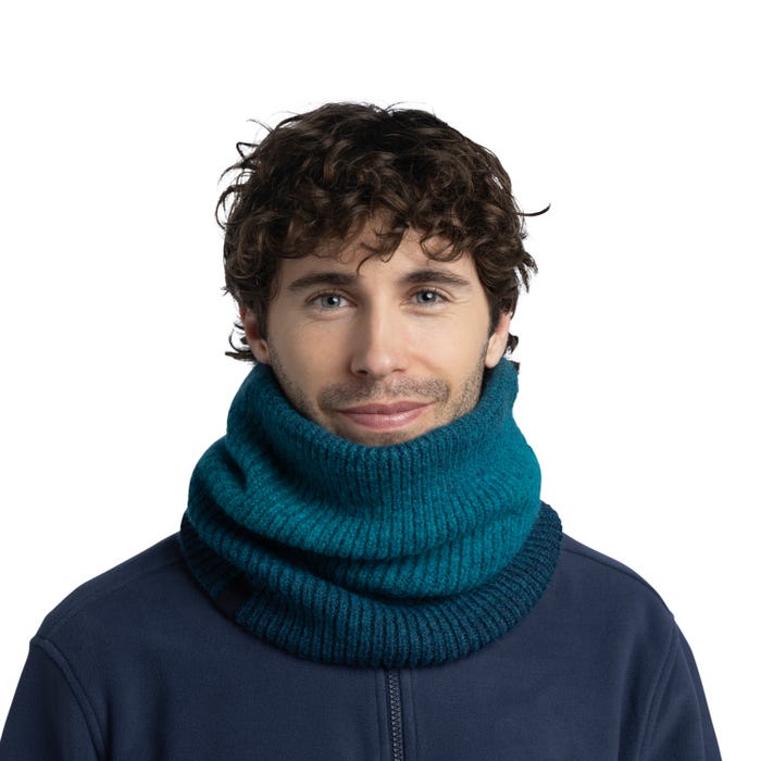 Marin Blue Ink - Knitted & Polar Neck Warmer - BUFF