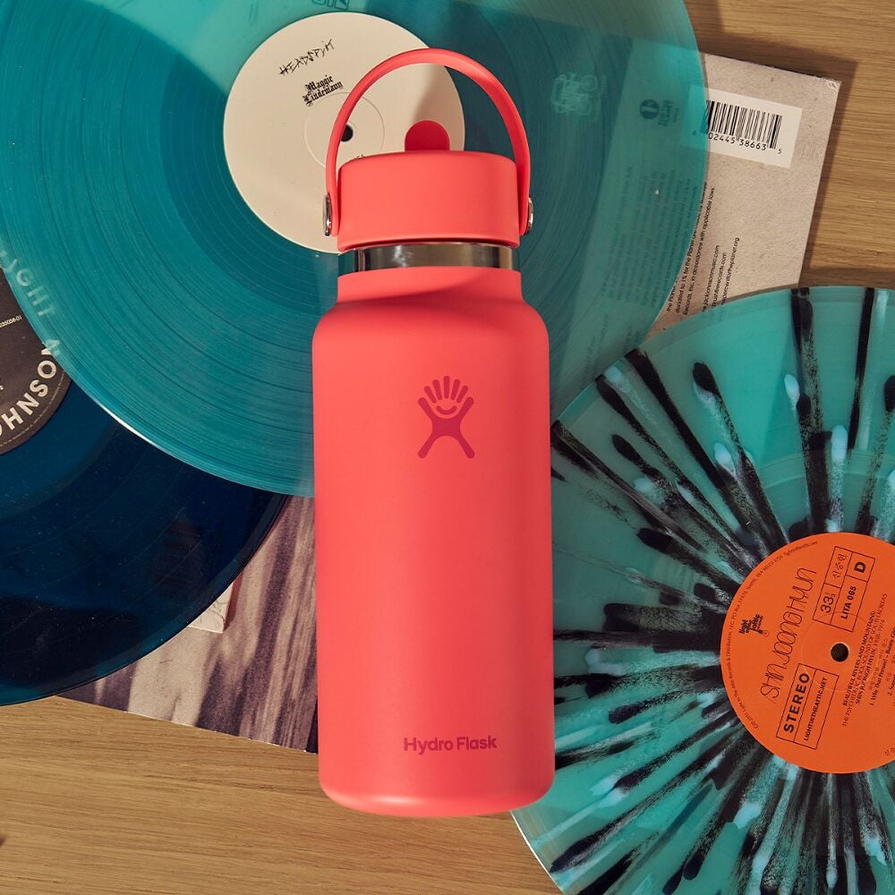 32 oz (946 ml) Wide Mouth with Flex Straw Cap - Pop Pink - Hydro Flask