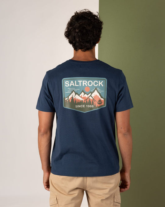 Uplands - Mens Short Sleeve T-Shirt - Blue