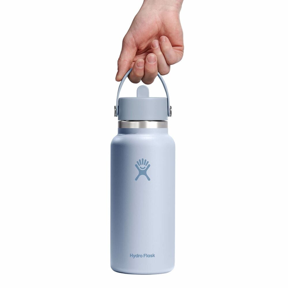 32 oz (946 ml) Wide Mouth with Flex Straw Cap - Surf - Hydro Flask