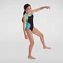 Girls' Colourblock Spiritback Swimsuit