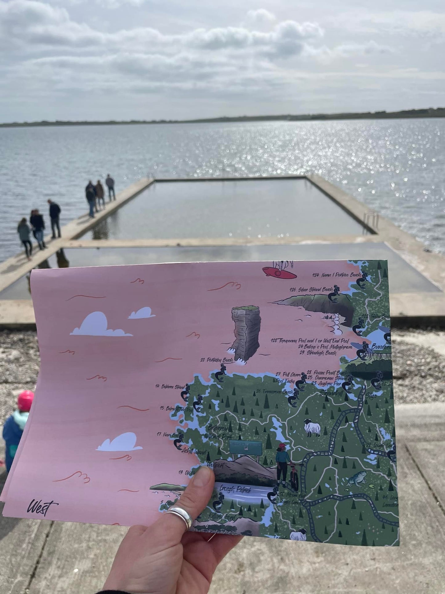 Salty Sea Sisters - Swim Map of Ireland