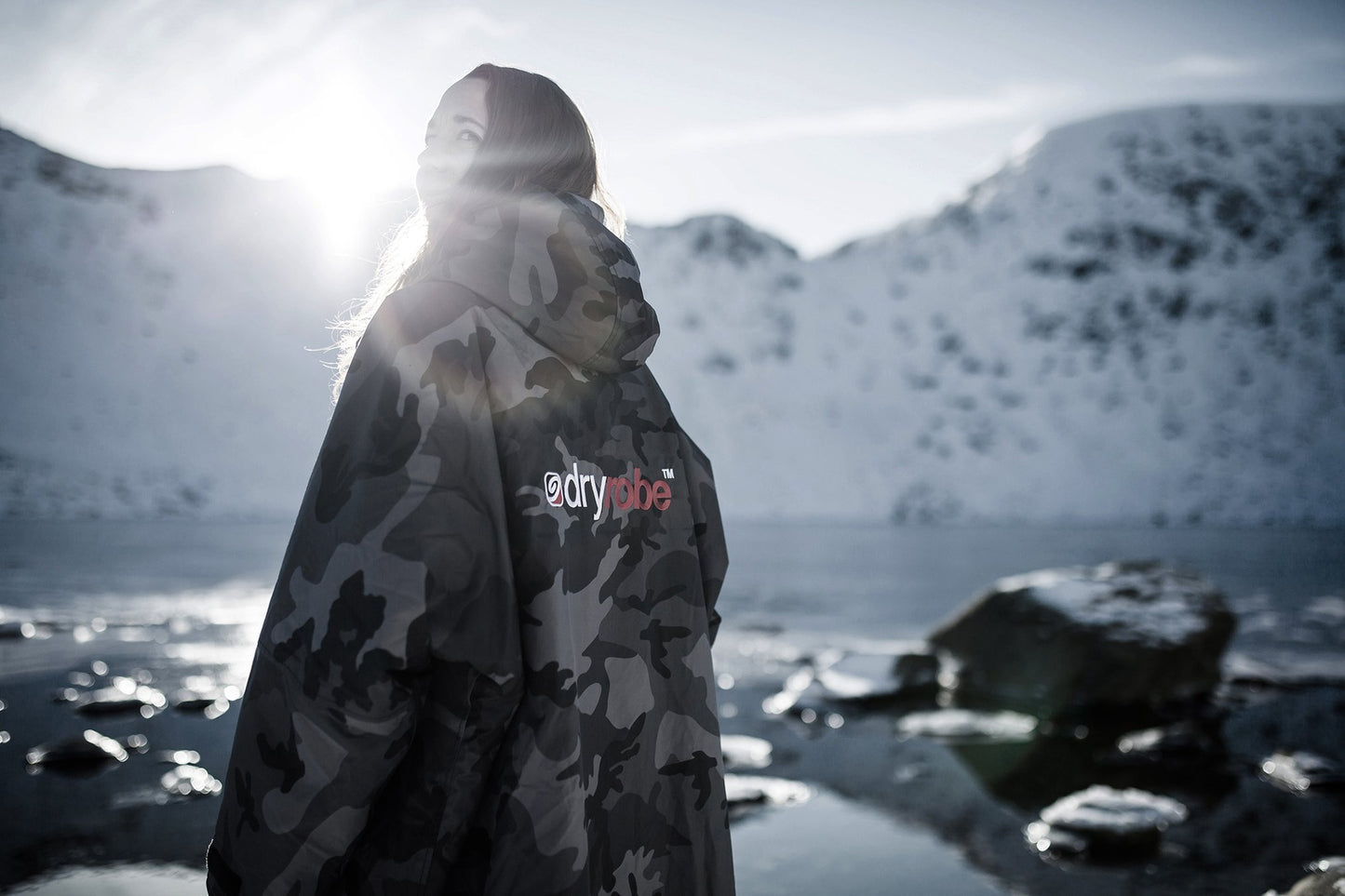 Dryrobe - Long Sleeve Camo Black/Black