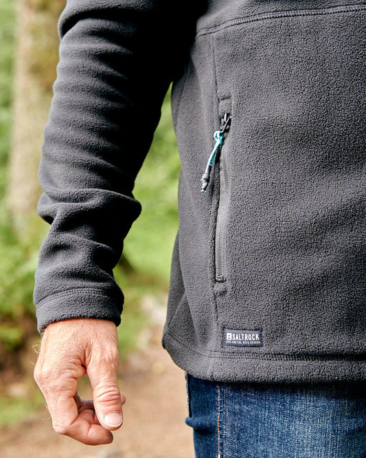 Bradford - Mens Fleece Zip Hoodie - Black