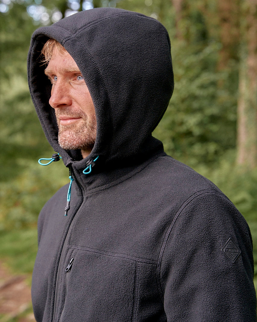 Bradford - Mens Fleece Zip Hoodie - Black