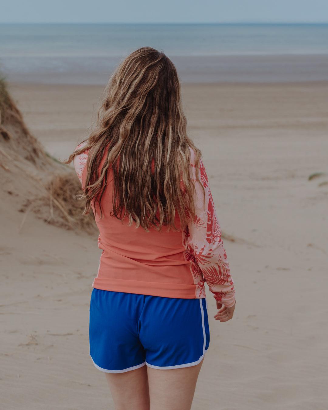 Coraline - Womens Long Sleeve Rashvest - Coral