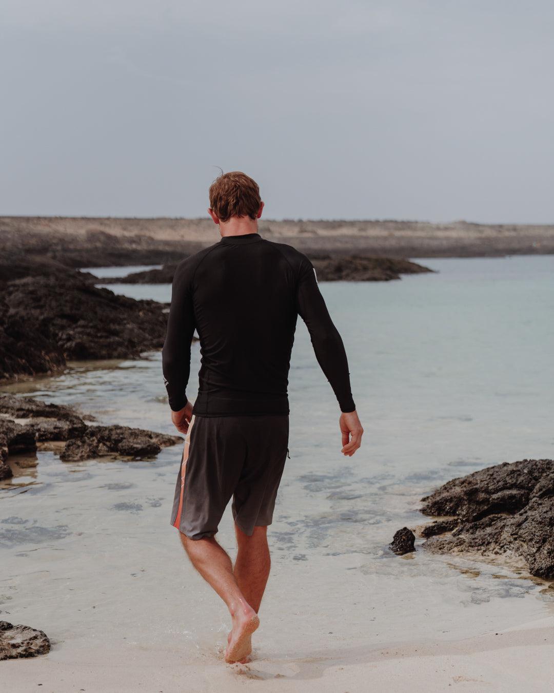 Core - Mens Long Sleeve Rashvest - Black