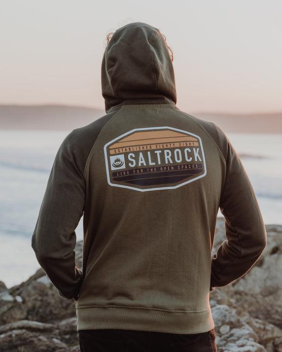 Deck - Mens Zip Hoodie - Dark Green