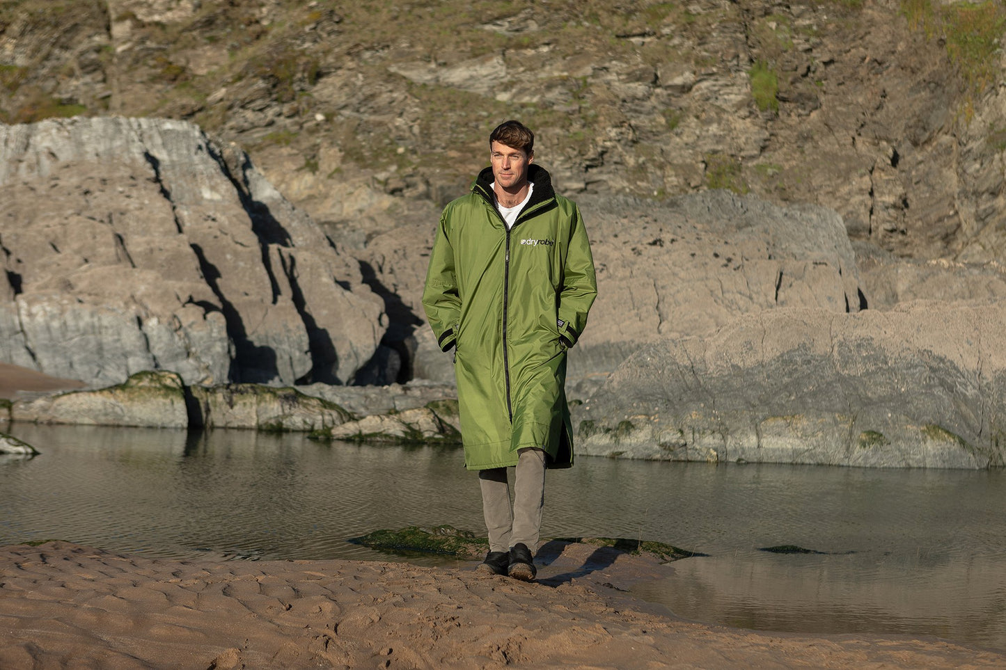 Dryrobe - Long Sleeve Green/Black