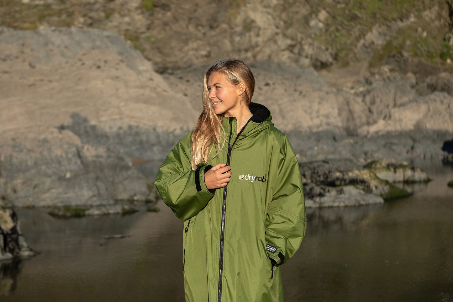 Dryrobe - Long Sleeve Green/Black