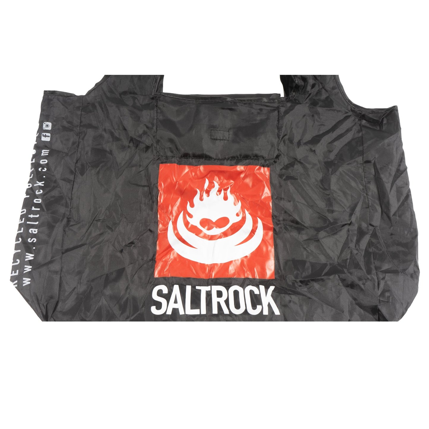 Recycled Fold Away Shopping Bag - Black