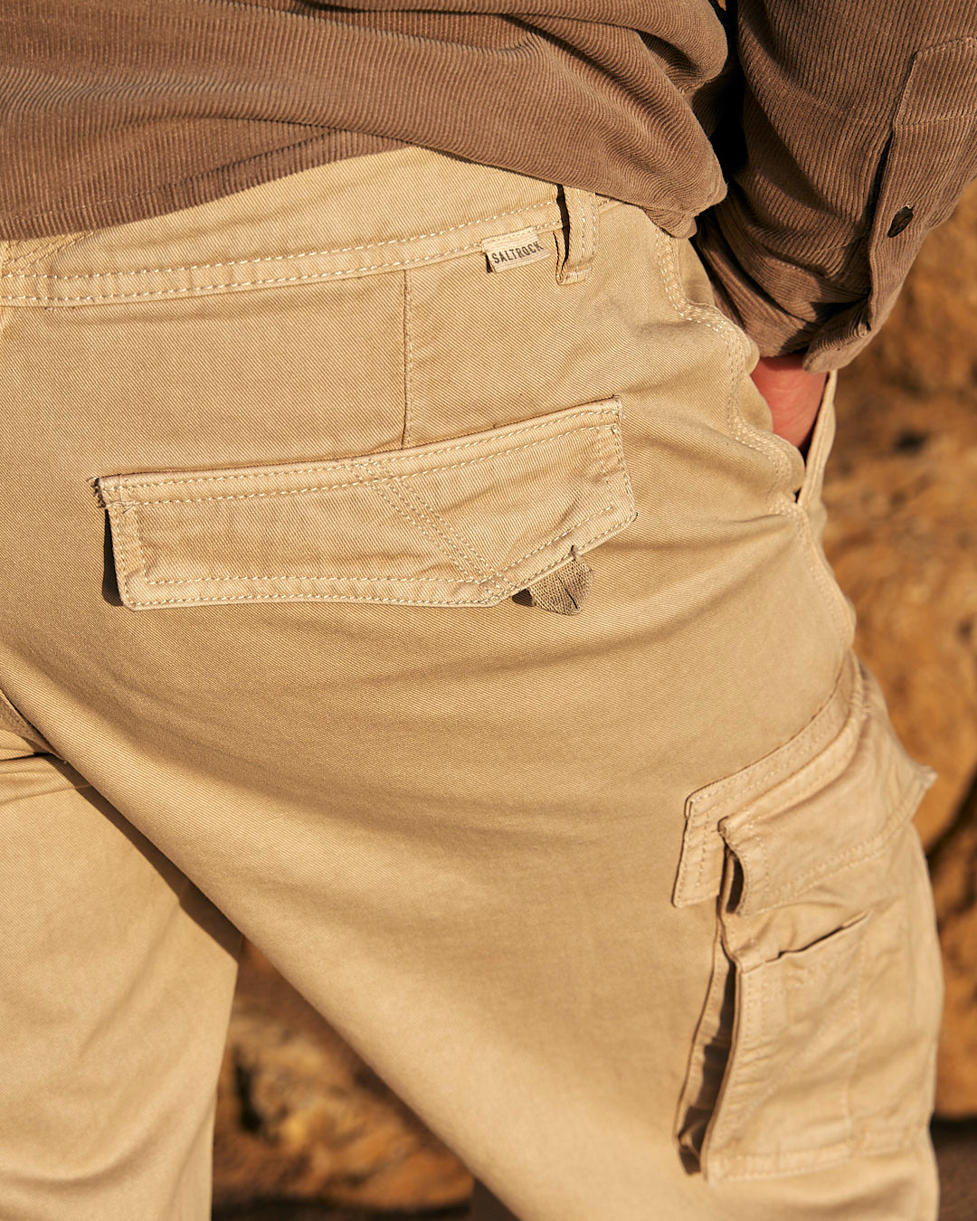 Godrevy - Mens Cargo Trouser - Sand