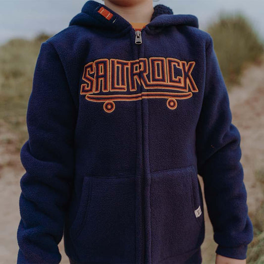 Hardskate Outline - Boy's Borg Lined Fleece - Dark Blue