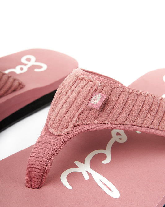 Laguna - Womens Cord Flip Flops - Mid Pink