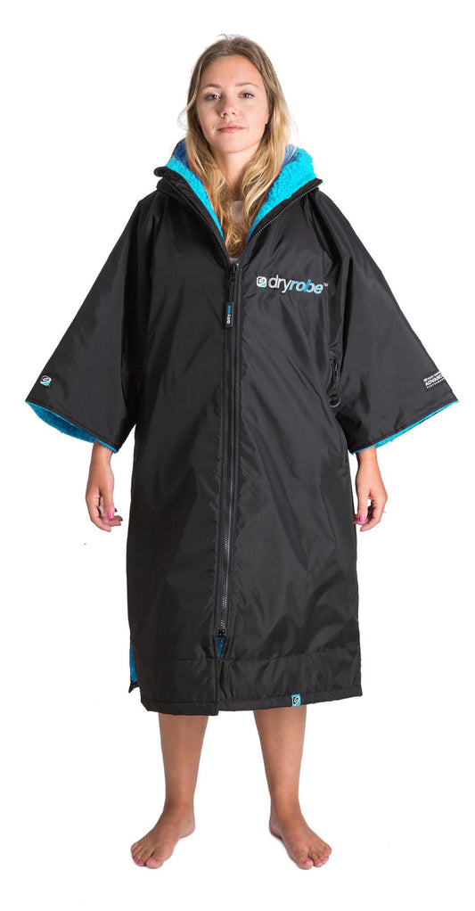 Dryrobe - Short Sleeve Black/Blue