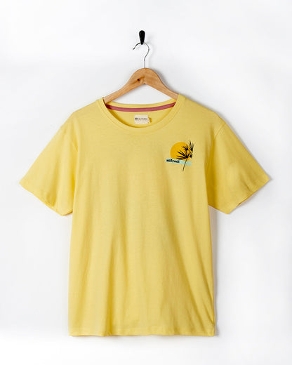 Poster - Womens Short Sleeve T-Shirt - Light Yellow