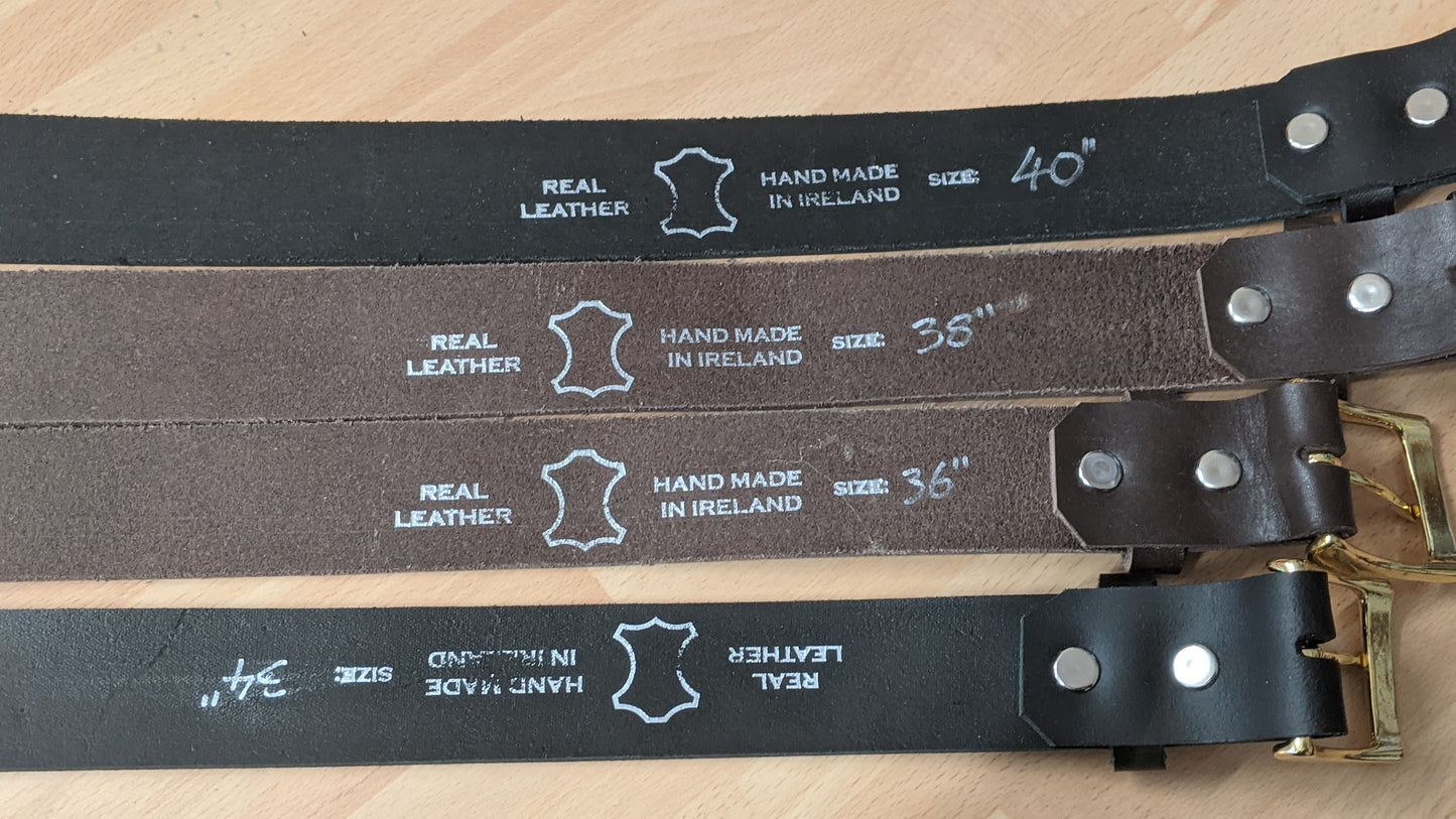 Locally Hand Made Genuine Leather Belt - Beautiful Gift