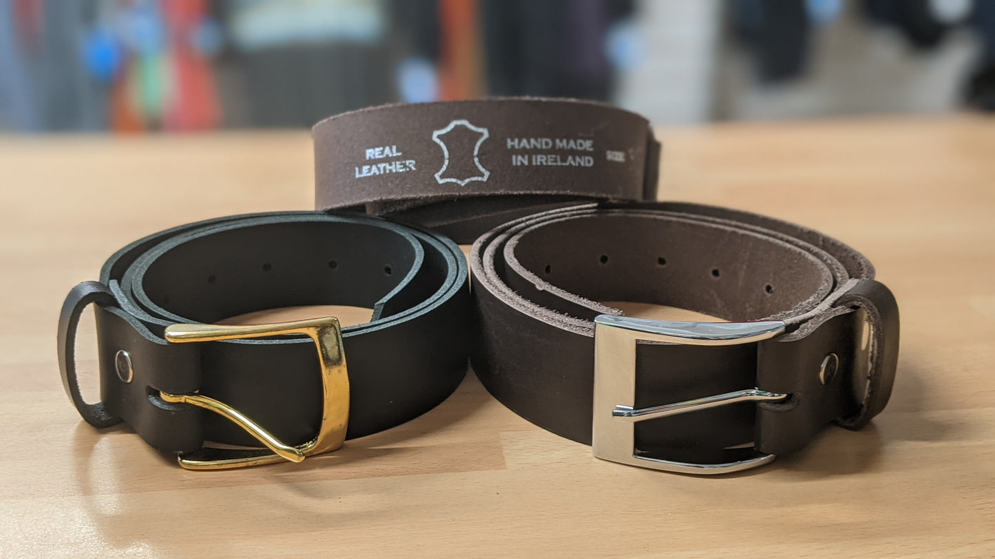 Locally Hand Made Genuine Leather Belt - Beautiful Gift