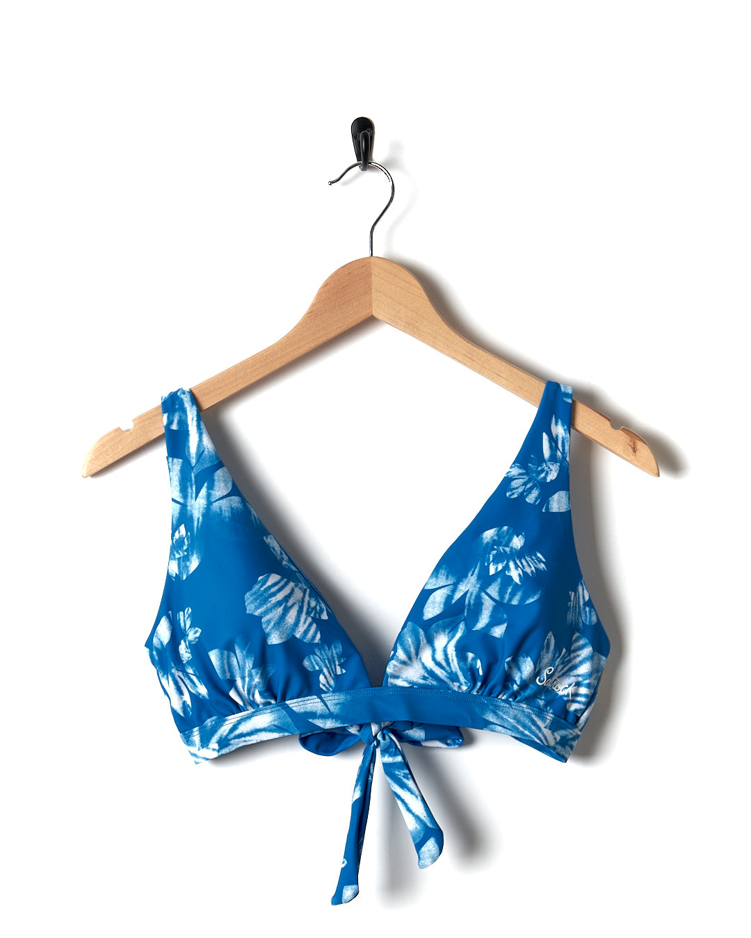 Rosie Floral - Womens Bikini Top - Blue