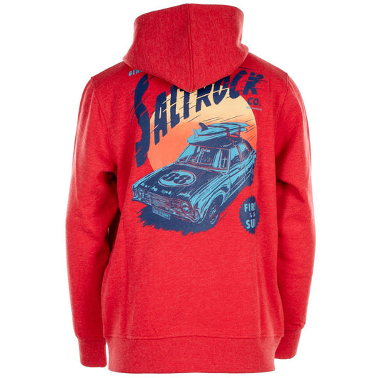Speed Demon Sunset - Pop Hoody - Red