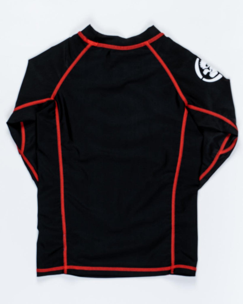 Target - Long Sleeve Rashvest - Black/red