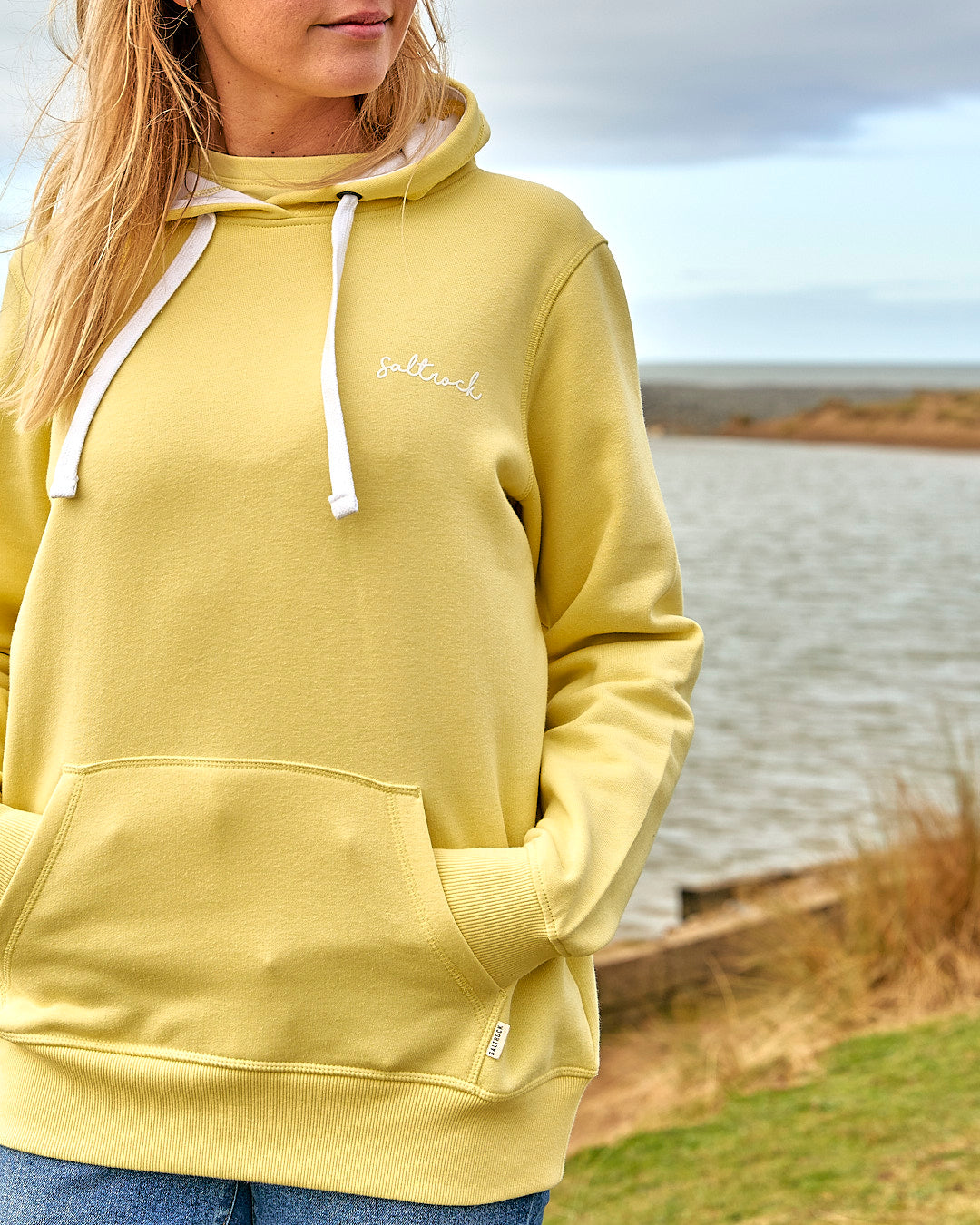 Velator - Womens Pop Hoodie - Light Yellow
