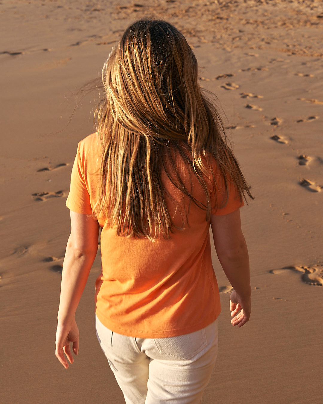 Velator - Womens Short Sleeve T-Shirt - Light Orange