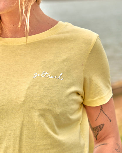 Velator - Womens Short Sleeve T-Shirt - Light Yellow