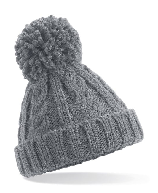 Junior cable knit beanie