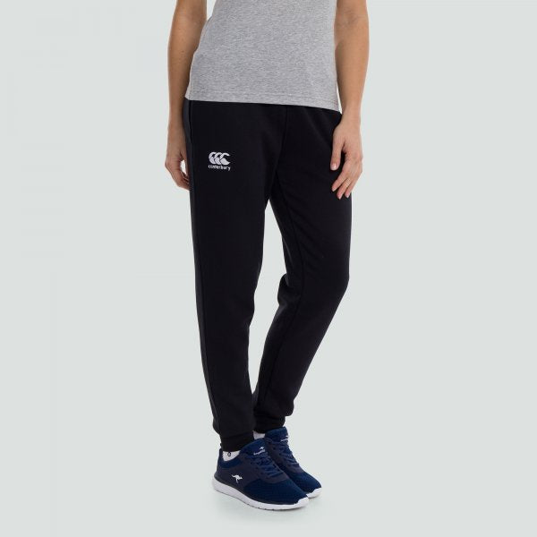 WOMENS TAPERED CUFFED FLEECE PANTS - CANTERBURY