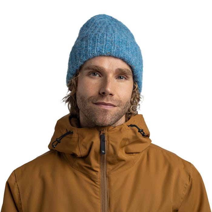 Eyla Lake Blue - Knitted & Polar Beanie - BUFF