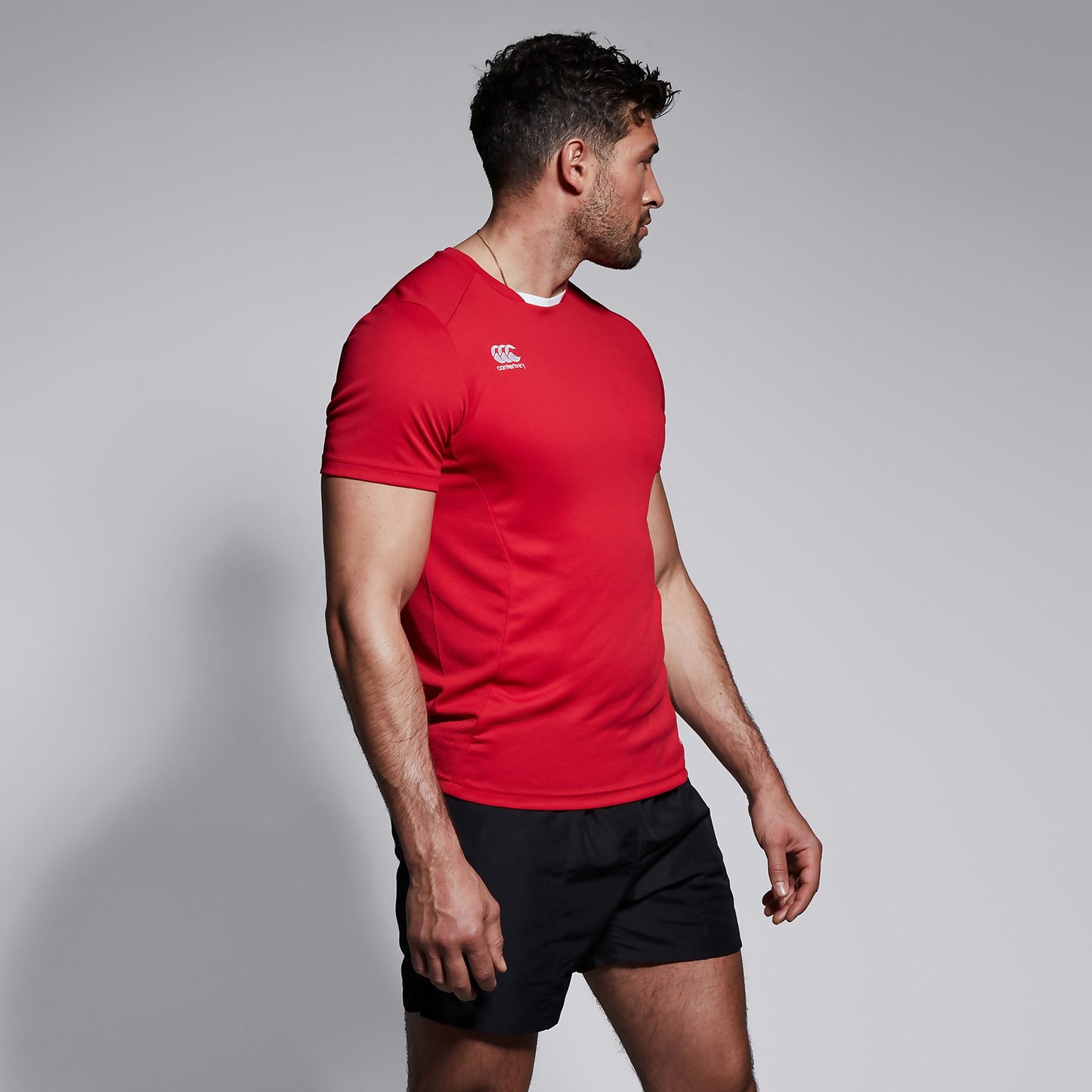 MENS CANTERBURY CLUB DRY TEE RED