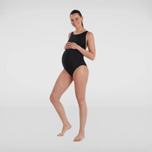 WOMEN'S MATERNITY FITNESS SWIMSUIT BLACK