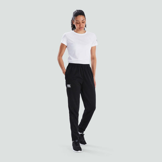 WOMENS CANTERBURY STRETCH TAPERED PANT BLACK