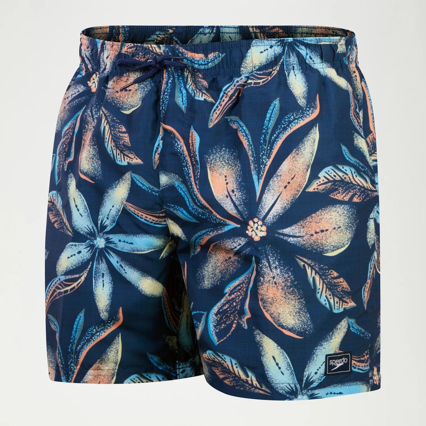 Men's Digital Printed Leisure 16" Swim Shorts Blue