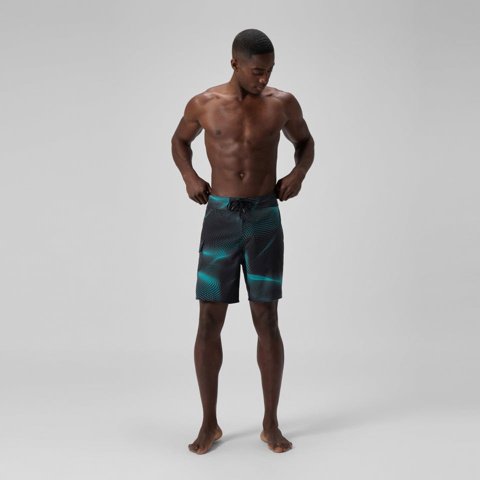 Men's Lookout Printed 18" Boardshorts Dark Green