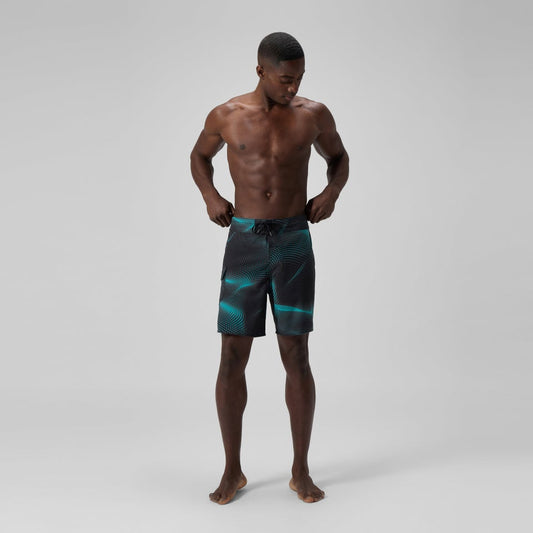 Men's Lookout Printed 18" Boardshorts Dark Green