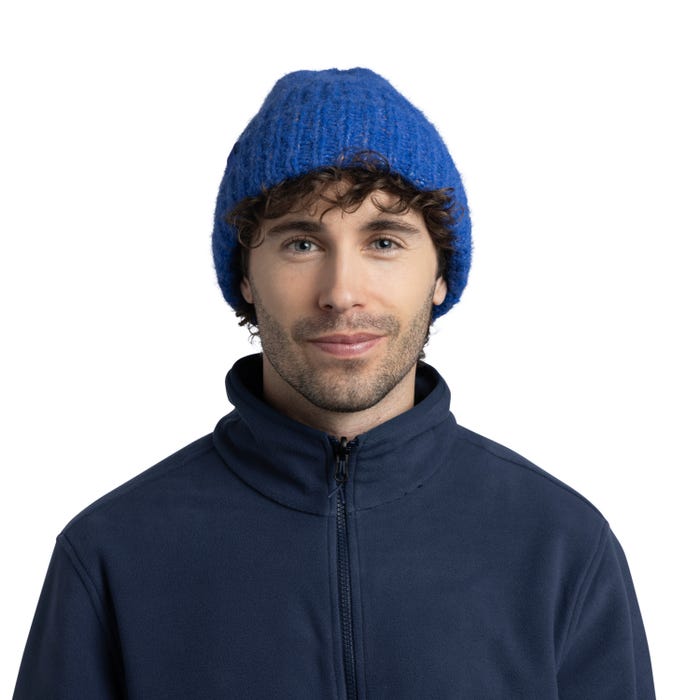 Eyla Royal Blue - Knitted & Polar Beanie - BUFF