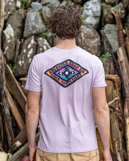 Offshore Mens Short Sleeve T-Shirt in Purple