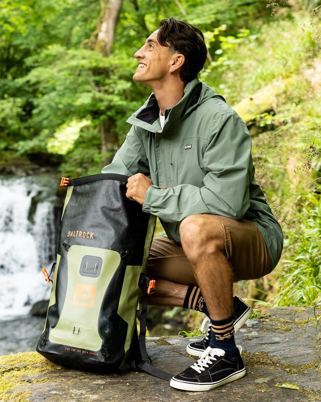 Whistler II -Mens Waterproof Hooded Jacket in Light Green