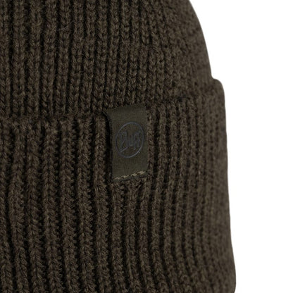 Merix Bark - Merino Knitted Beanie - BUFF