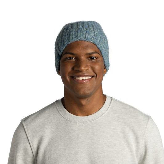 Dalia Teal - Knitted & Polar Beanie - BUFF
