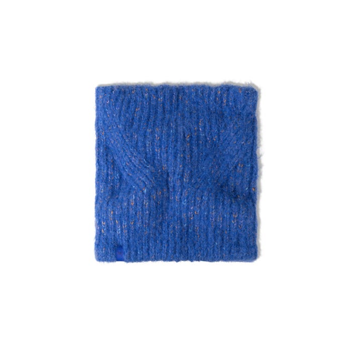 Eyla Royal Blue - Knitted & Polar Neck Warmer - BUFF