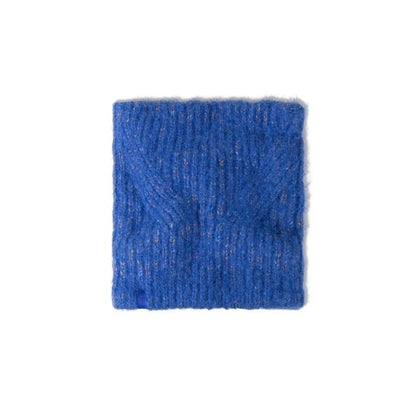 Eyla Royal Blue - Knitted & Polar Neck Warmer - BUFF