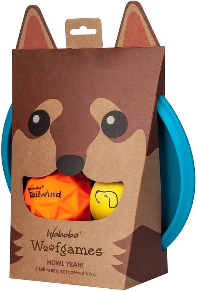 Waboba Woofpack - Set of 3 - Dog toy set.