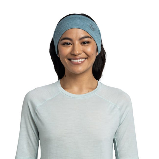 Buff - Lightweight Merino Wool Headband - Solid Pool
