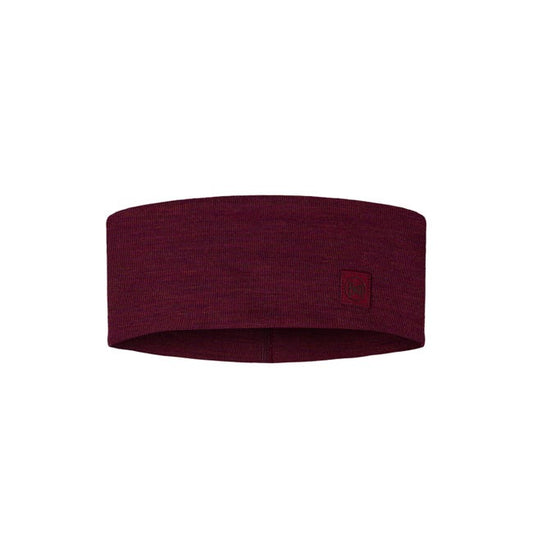 Buff - Merino Wide Headband Solid Tibetan Red