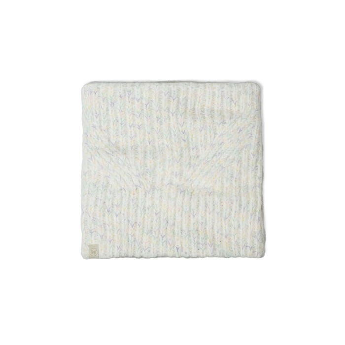 Eyla White - Knitted & Polar Neck Warmer - BUFF